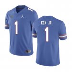 Men's Florida Gators #1 Brenton Cox Jr. NCAA Nike Blue Authentic Stitched College Football Jersey NMV8162WQ